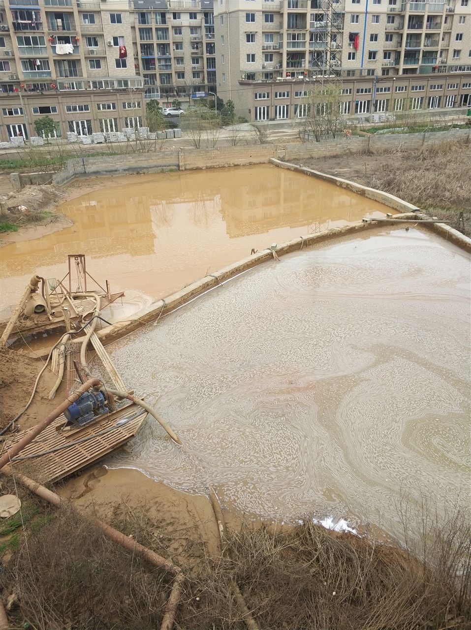 灵山沉淀池淤泥清理-厂区废水池淤泥清淤